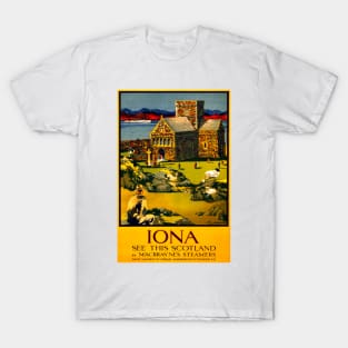 Vintage Travel - Iona Scotland T-Shirt